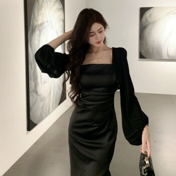 Hollinna Semi-Sheer Pipa Sleeve Chiffon Sun Protection Shawl Women's Summer Air Conditioning Shirt Cardigan Breathable Versatile Thin Style