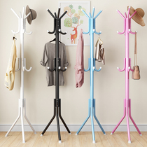 Simple coat rack Floor hanger Bedroom hanger Living room clothes rack Steel pipe creative hanging bag rack Simple and modern