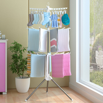 Baby clothes rack Floor folding childrens household diaper rack Bedroom hanger Drying rack storage rack artifact