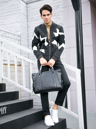 Ноутбук для отдыха, сумка на одно плечо, кожаная сумка через плечо, из натуральной кожи, бизнес-версия