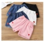 7 cô gái quần short denim hè trẻ em lớn 2019 mới 9 đen 5 trắng 6 trẻ em quần lửng nóng 12 tuổi mỏng - Quần jean quần lót trẻ em