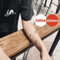 AndAnotherBarber tattoo stickers original niche cute illustration color English waterproof fashion