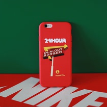 AndAnotherBarber Burger Shop Original Red American Retro Cool Embossed iphone Phone Soft Shell