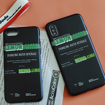 AndAnotherBarber lemon soda original Black fresh sweet cool retro drink iphone soft shell