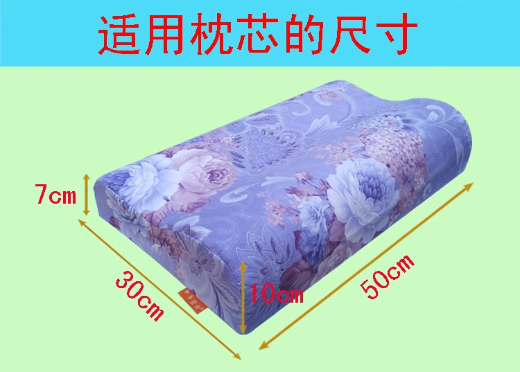 50 * 30cm Thái Lan gối cao su nhớ gối bìa 40 * 60 cm bông nơ sóng kiểu gối cổ tử cung - Gối trường hợp gối tựa lưng