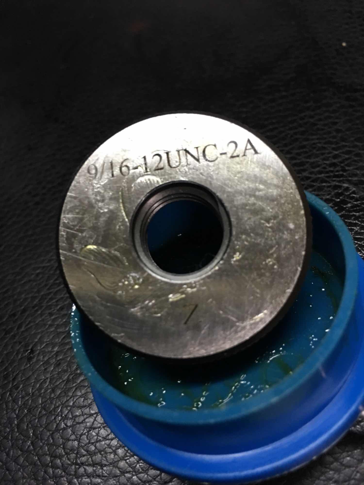 Harbin thread gauge 3A threaded through stop gauge internal and external thread stopper ring gauge 9 16-12-2A