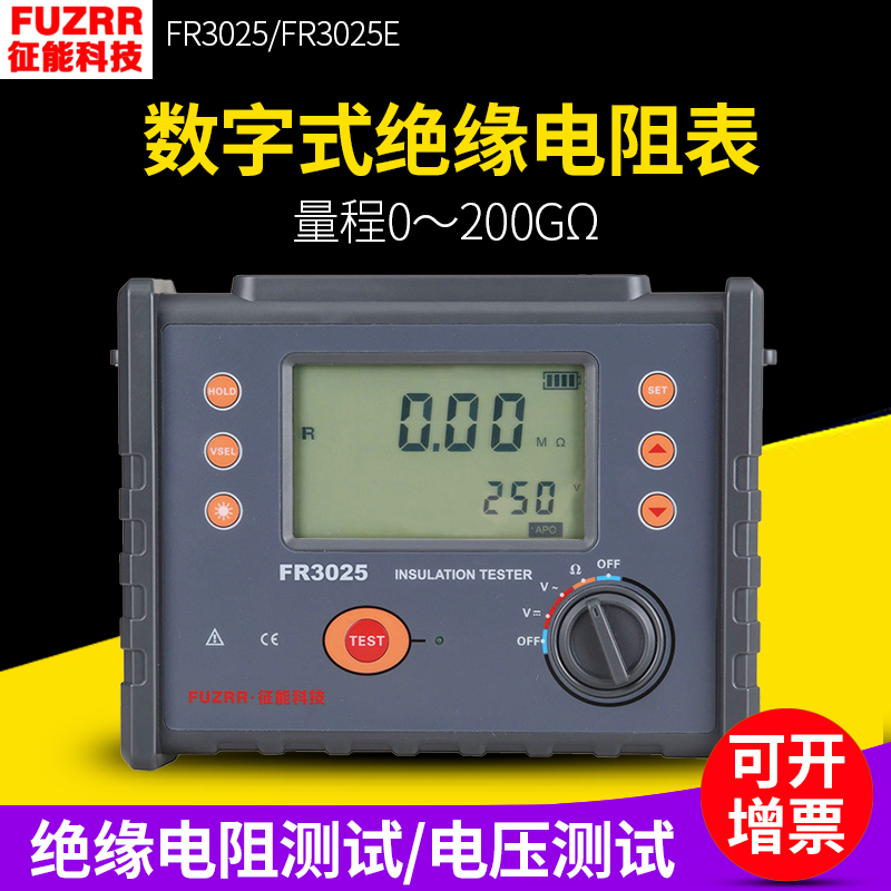 Zhengneng FR3025 digital insulation resistance meter FR3025E high voltage insulation resistance tester 5000V megger