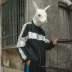 Rabbit Xiansen 2019 mùa thu quốc gia đường phố gió thanh niên áo khoác nam thương hiệu thủy triều thể thao phần mỏng áo khoác sinh viên giản dị - Cao bồi