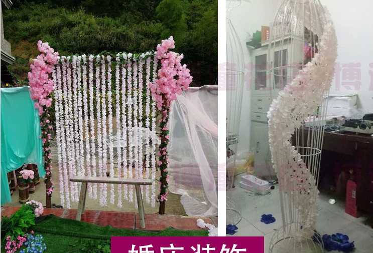 Mô phỏng mã hóa hoa phong lan chuỗi hoa cẩm tú cầu bó hoa wisteria hoa nho đám cưới giả hoa mây hoa trần trang trí hoa nho - Hoa nhân tạo / Cây / Trái cây