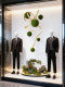 Clothing Store Window Display Hanging Ceiling Moss Spherical Green Plant Decoration Ornaments Artificial Plants Indoor Landscape Arrangement