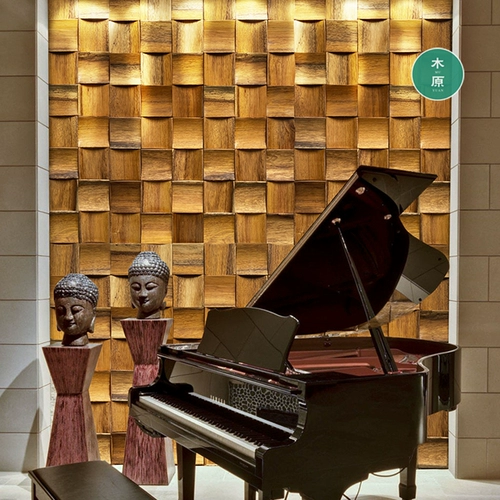 3D Трехмерные изогнутые бревна настоящие троянские чайные вилла вилла клуб -хаус