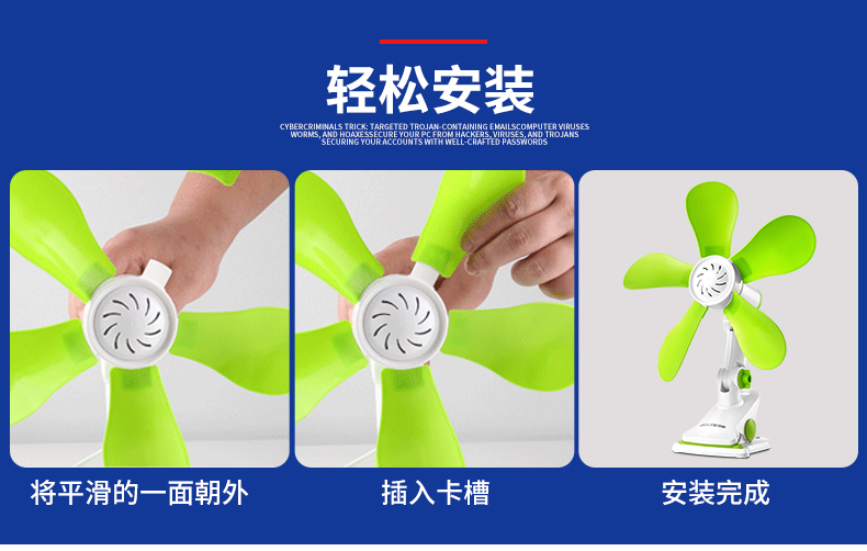 quạt hơi nước điện máy chợ lớn Quạt Zhongliantai quạt nhỏ sinh viên ký túc xá văn phòng đầu giường khoe quạt điện mini silicone câm clip - Quạt điện quạt mini điện máy xanh