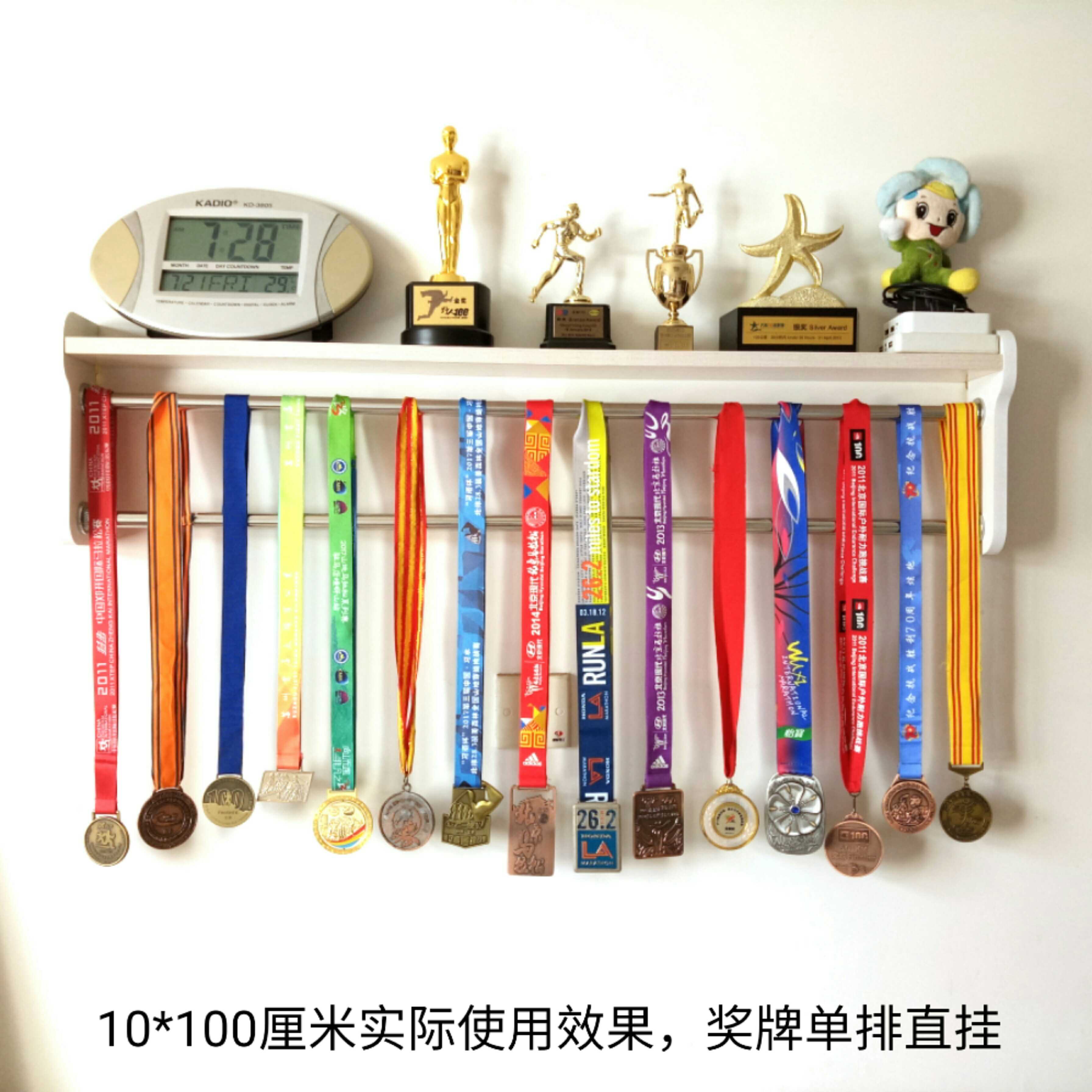 Marathon Competition Medal Rack Trophy trophy holder Wall Bookshelf Craft Gift Hem Accessories shelf Multi-functional pendulum shelf