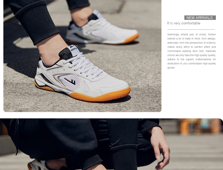 Kéo lại giày bóng bàn thấp để giúp đỡ với đáy mềm sneakers outlet thoáng khí non-slip giày trong nhà WL3498 giày the thao nữ màu trắng