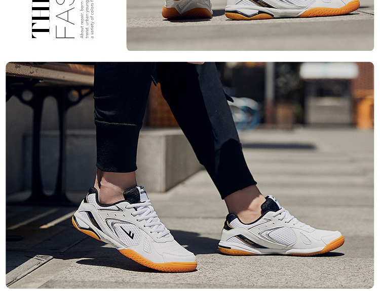 Kéo lại giày bóng bàn thấp để giúp đỡ với đáy mềm sneakers outlet thoáng khí non-slip giày trong nhà WL3498 giày the thao nữ màu trắng