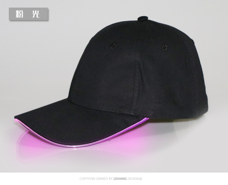 Đèn dạ quang mới LED dạ quang Nhật Bản mũ bóng chày du lịch quảng cáo sợi quang 	quả bóng chày bao nhiêu tiền	