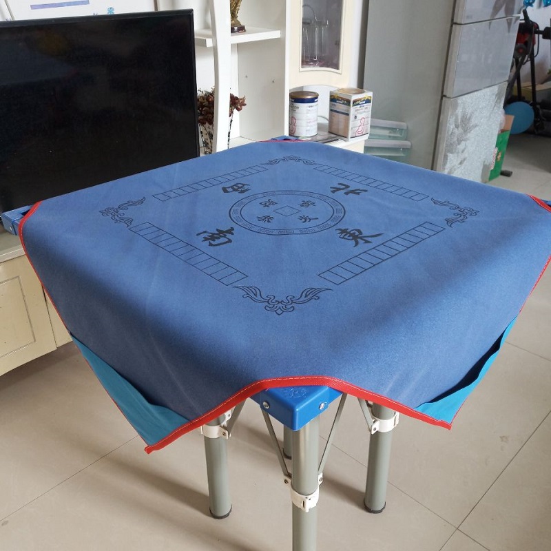 Khăn trải bàn Mahjong 1,2 m quá khổ với túi trượt giảm thanh vuông dày - Các lớp học Mạt chược / Cờ vua / giáo dục bộ cờ vua staunton