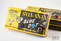 (Those films)Retro camera SYLVANIA blue dot M2 disposable magnesium flash bulb