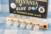 (Those films)Vintage collection SYLVANIA blue dot No 8 disposable magnesium flash bulb
