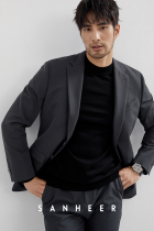 Business gentleman Anti-wrinkling and bronzing elastic fabric high quality mens body repair casual suit jacket DAS210