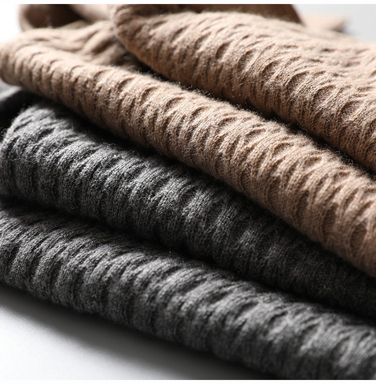 Người đàn ông Ý tinh khiết cashmere sợi jacquard thủ công màu xanh lá cây trái cây cổ áo người đàn ông áo len cashmere áo len daz366