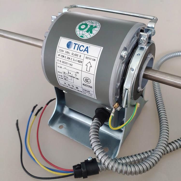 TICA days plus air conditioning ventilator coil motor TICA days plus ventilator coil Three speed motors Changzhou Yongan Electric motors