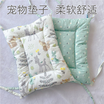  Handmade pure cotton cat and dog mat Four seasons universal mat kennel cage mat Cat mattress hand washing machine washing pet supplies