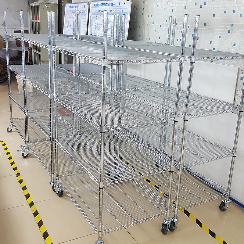 Storage Rack Household Stainless Steel Color Floor-Standing Iron Shelf Kitchen Storage Rack Warehouse Shelf Balcony Multi-Layer Storage Rack Storage Rack Household Stainless Steel Color Floor-Standing Iron Shelf Kitchen Storage Rack Warehouse Shelf Balcony Multi-Layer Storage Rack