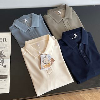 Wool mulberry silk + mugwort ginger 10a antibacterial + heating and heating foreign trade men's clothing factory winter long-sleeved polo shirt