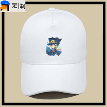 Q version of Jojos Bizarre Adventure animated comic peripheral Yoshikage Kira co-branded mens and womens customized duck tongue baseball hats