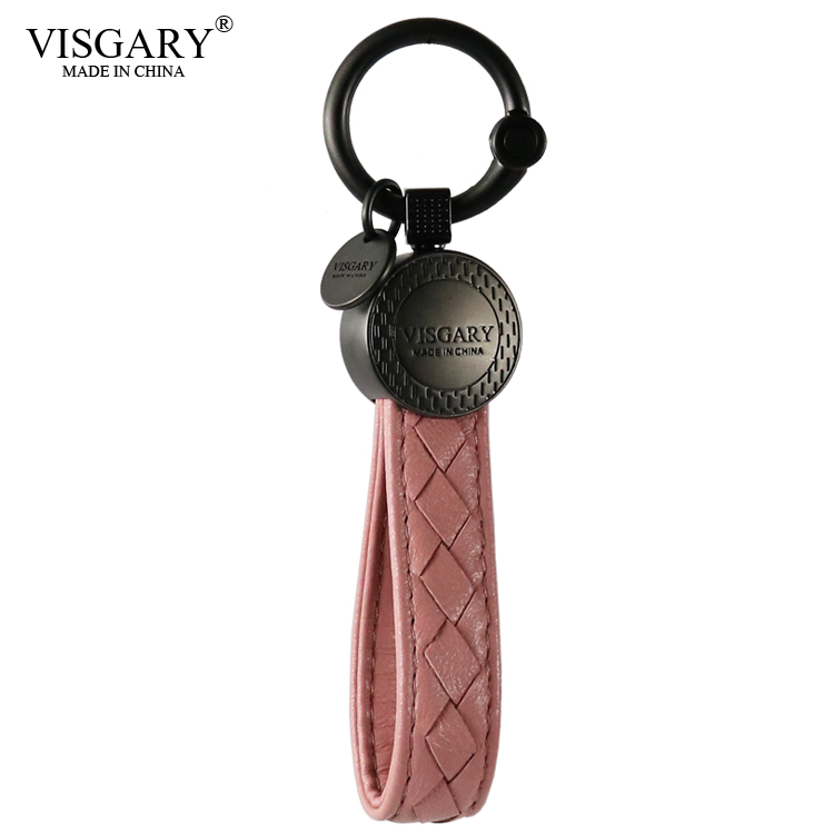 New trendy sheepskin woven keychain female male car key pendant key chain couple hanging ornaments exquisite BV19