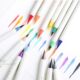 Japanese Platinum Colored New Calligraphy Pens, Vibrant Soft Pens for Calligraphy and Manga, Rainbow Colored Pens