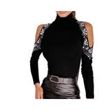 Европейская станция желает AliExpress новая европейская и американская весенняя модная модная сексуальная однотонная рубашка с открытыми плечами с открытыми плечами для женщин