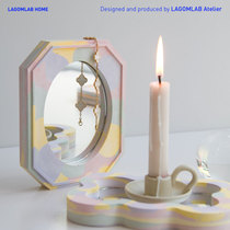 LAGOMLAB original handmade makeup Mirror Mirror Mirror tray marble pattern advanced gray geometric storage