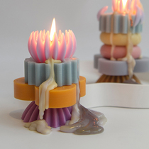 New friend Art fun sculpture DIY candle New Year gift Morandi shape aromatherapy wax ornaments