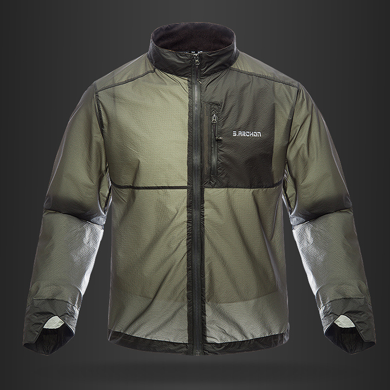 Summer outdoor sunscreen Tactical skin clothes Male ultra-thin breathable waterproof speed dry climbing Sport windcoat jacket