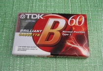 TDK B60 blank tape recording tape cassette early version rare good quality