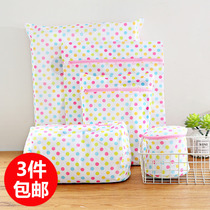 Thickened wave spot laundry bag wash bag velvet sweater machine wash mesh bag fine mesh underwear wash bag