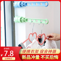 Balcony snap-on window frame drying rack-free balcony outside window drying clothes artifact portable bay window