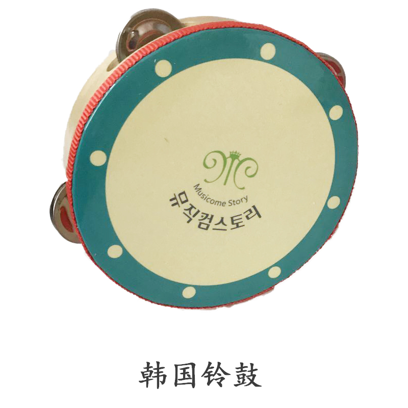 Khuyến mại bằng gỗ trẻ em tambourine Orff nhạc cụ đồ chơi mẫu giáo hoa tambourine sân khấu biểu diễn chuyên dụng - Đồ chơi nhạc cụ cho trẻ em bộ trống jazz drum cho bé