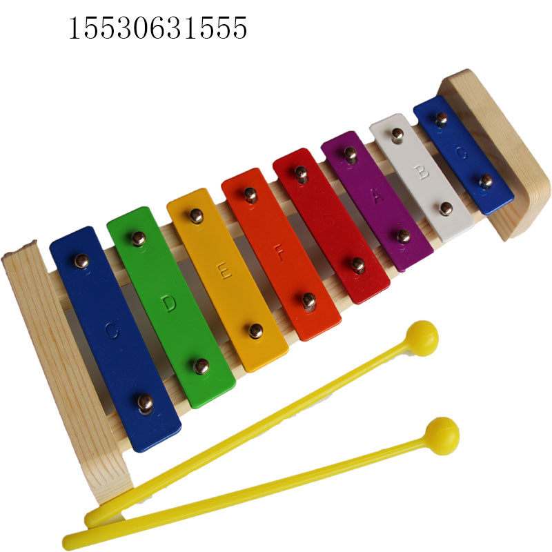 ORF children percussion early education teaching aids toy 8-tone steel sheet color playing piano