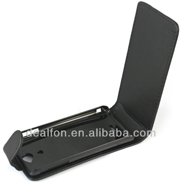 Cu Leather Flip Case Cover для Sony Xperia v Lt25i (5)
