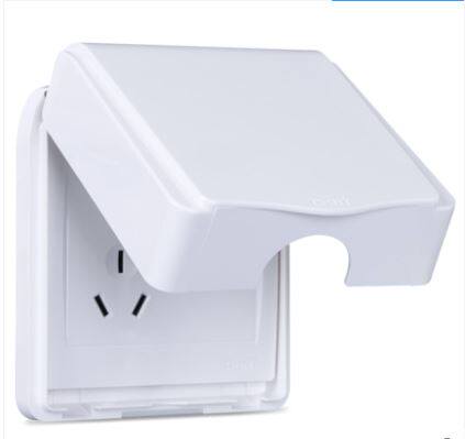 Chint 86 bathroom wall switch socket splash proof box waterproof box white without socket