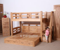 Hong Ting original high and low bed mother-in-law bed pure solid wood childrens bed custom environmental protection bunk bed up and down bunk bed