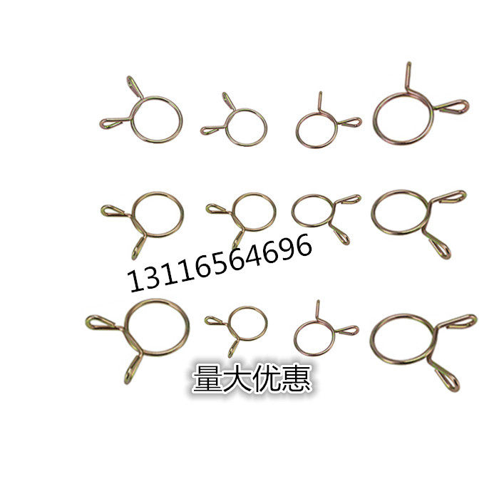 Single wire galvanized clarinet clamp ring gas water tubing clip hoop cuddler hose throat buckle hoop spring throat stirrup