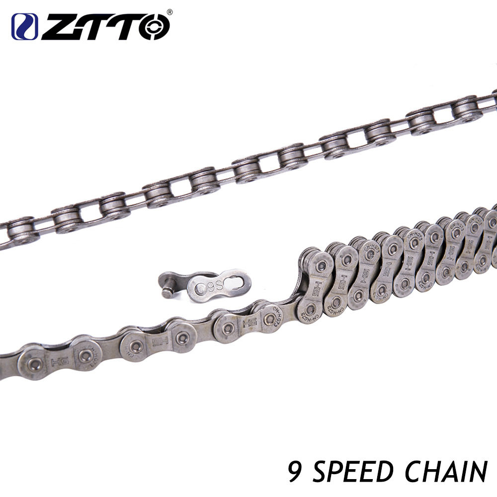 ZTTO Bike 9 Speed Chain Road Car Mountaineering Car 9S 30 Speed Hollowed-out Chain Sub Bike Retrofit Accessories