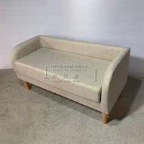 Changing shoes stool Home Cloth Art Bed Tailfoot Bench Rest Clothing Shop Locker dressing room Long stool Armrest Backrest Sofa Chair