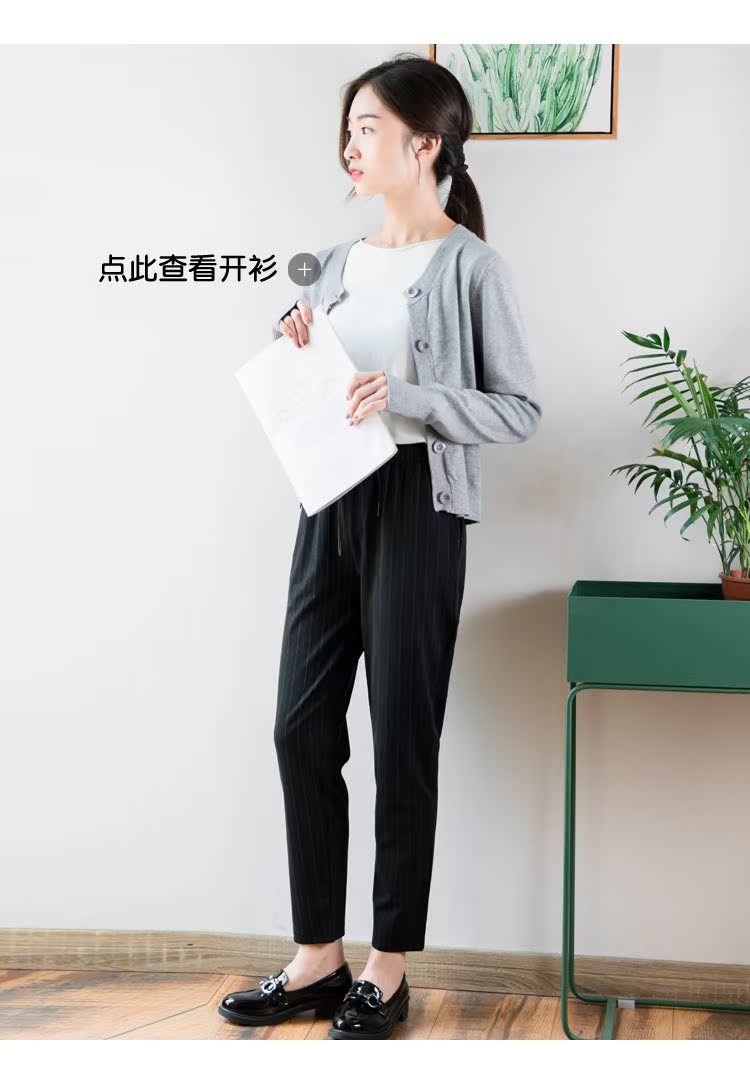 2018 mùa thu mới nghệ thuật đa năng uốn xoăn cổ tay áo len đơn giản chạm đáy áo len nữ mỏng đầu áo len nữ