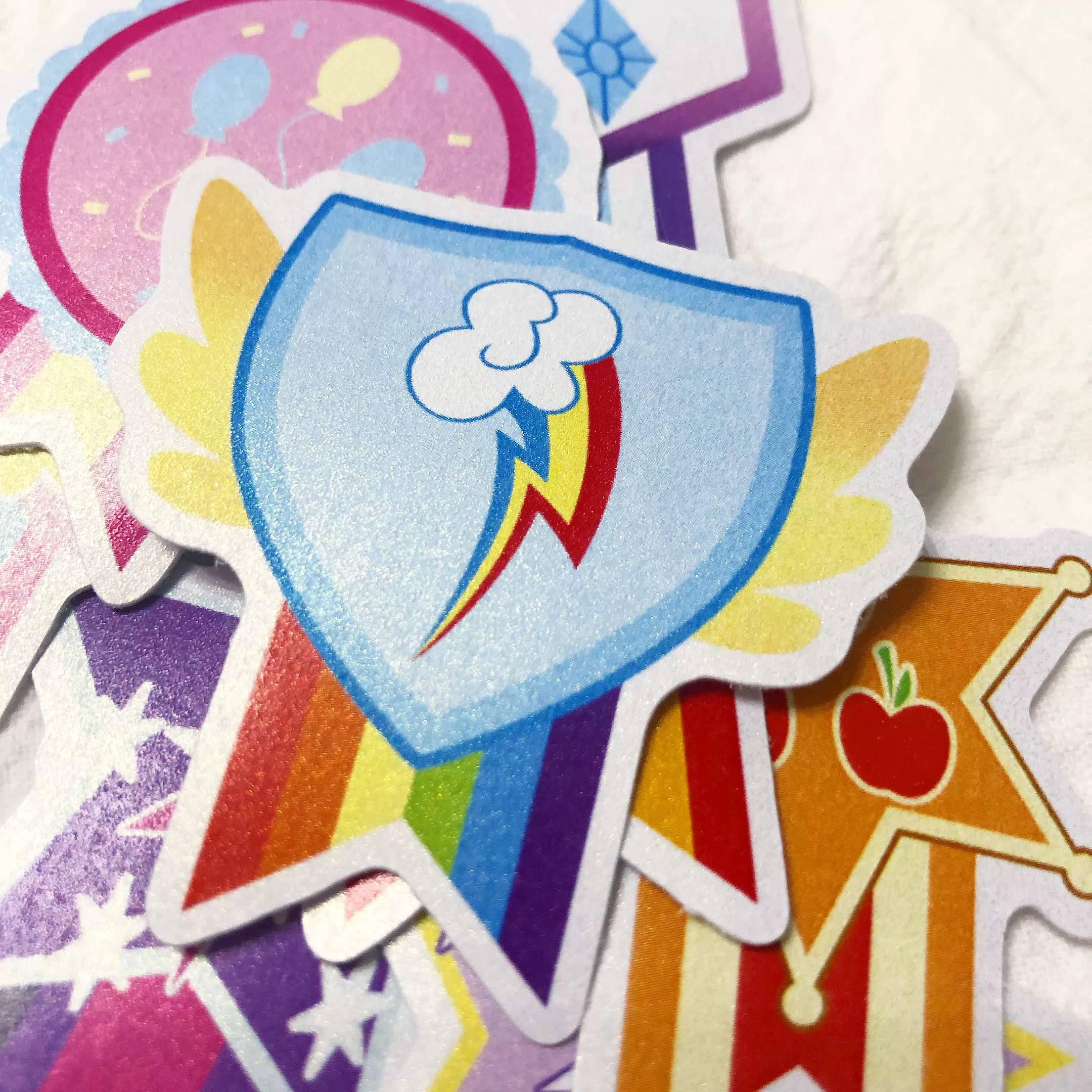 Медальная серия перламутровые наклейки My Little Pony аксессуары фанатов Rainbow Dash