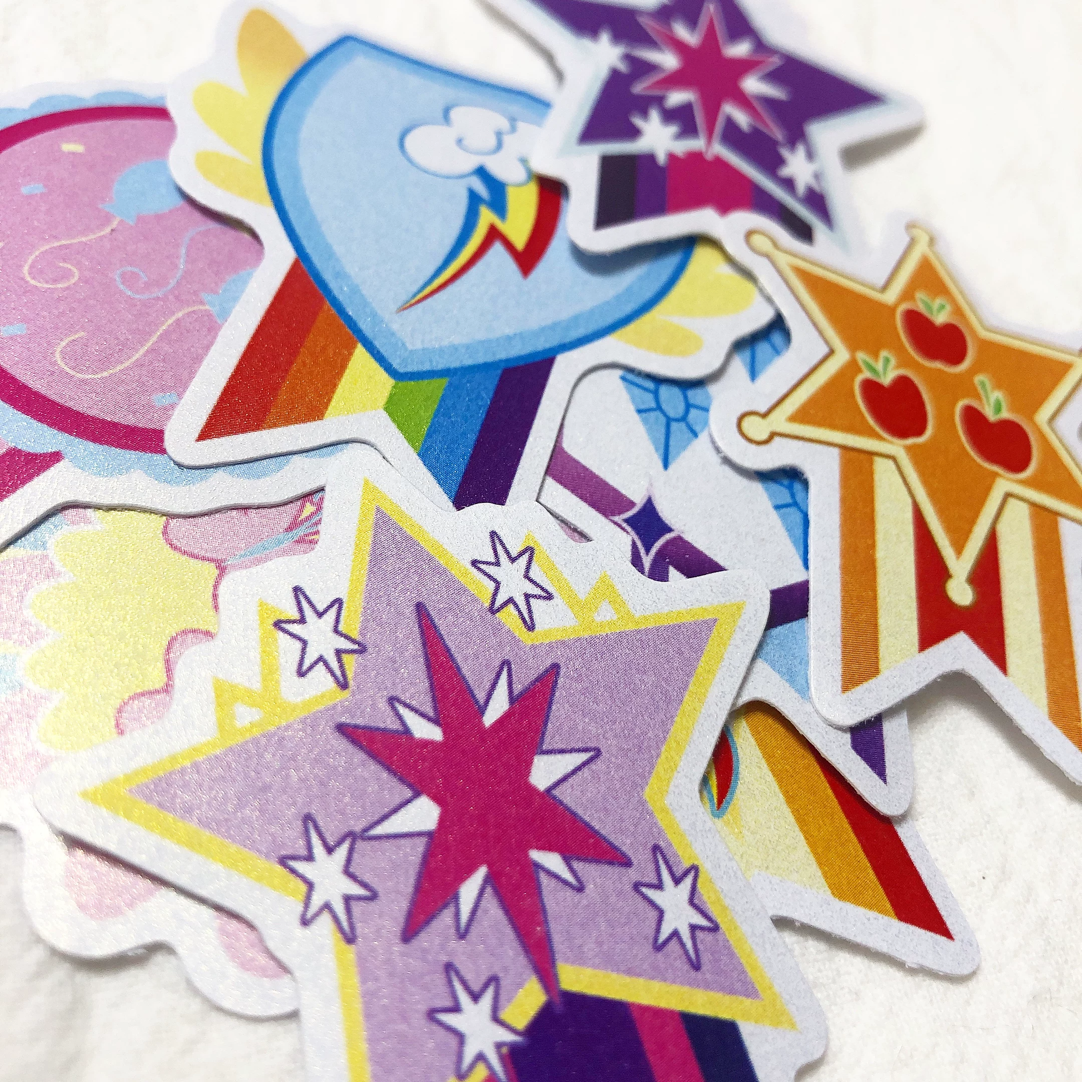 Медальная серия перламутровые наклейки My Little Pony аксессуары фанатов Rainbow Dash